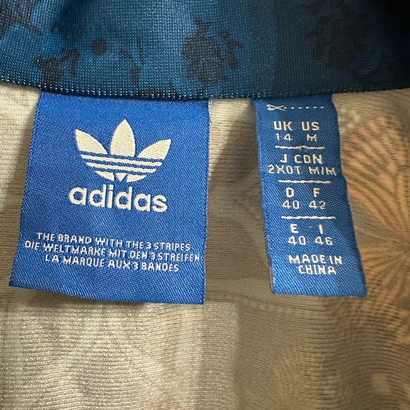 Adidas and FARM RIO Borbomix Multicolor Track Jacket Size Medium - Picture 10 of 10